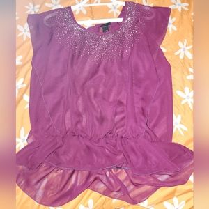 Sheer top for women